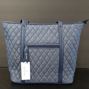 Vera Bradley Small Trimmed Vera in Midnight Navy